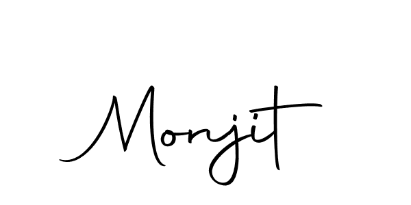 Monjit stylish signature style. Best Handwritten Sign (Autography-DOLnW) for my name. Handwritten Signature Collection Ideas for my name Monjit. Monjit signature style 10 images and pictures png