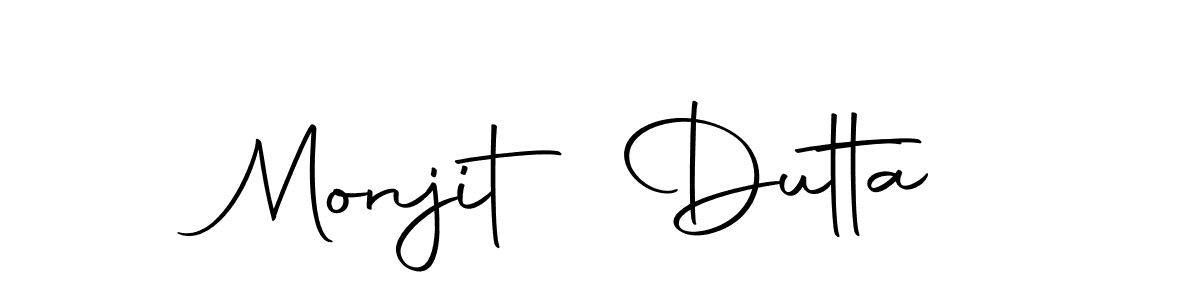 Design your own signature with our free online signature maker. With this signature software, you can create a handwritten (Autography-DOLnW) signature for name Monjit Dutta. Monjit Dutta signature style 10 images and pictures png