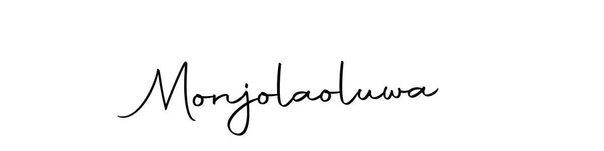 Use a signature maker to create a handwritten signature online. With this signature software, you can design (Autography-DOLnW) your own signature for name Monjolaoluwa. Monjolaoluwa signature style 10 images and pictures png