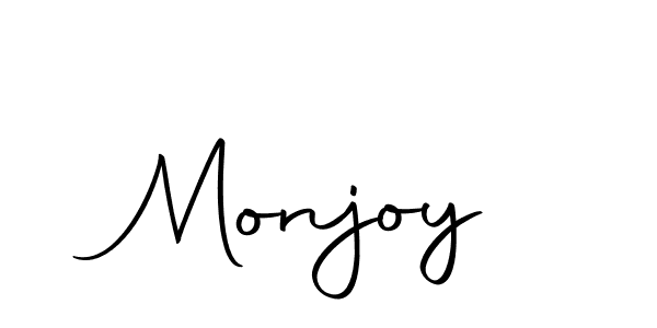 How to make Monjoy signature? Autography-DOLnW is a professional autograph style. Create handwritten signature for Monjoy name. Monjoy signature style 10 images and pictures png