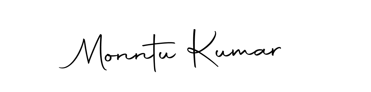 How to make Monntu Kumar name signature. Use Autography-DOLnW style for creating short signs online. This is the latest handwritten sign. Monntu Kumar signature style 10 images and pictures png
