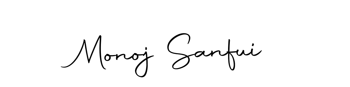 Here are the top 10 professional signature styles for the name Monoj Sanfui. These are the best autograph styles you can use for your name. Monoj Sanfui signature style 10 images and pictures png