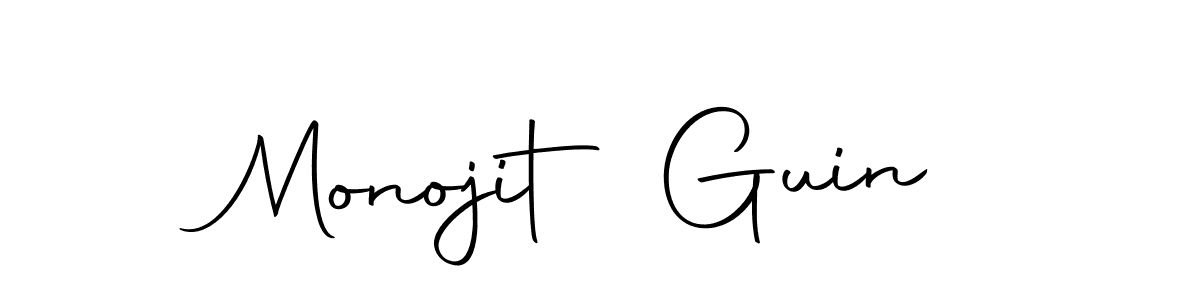 You should practise on your own different ways (Autography-DOLnW) to write your name (Monojit Guin) in signature. don't let someone else do it for you. Monojit Guin signature style 10 images and pictures png
