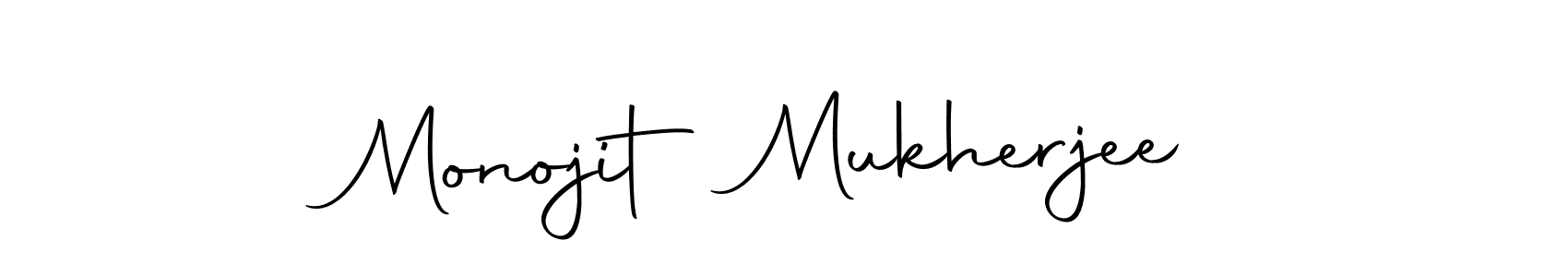 Make a beautiful signature design for name Monojit Mukherjee. With this signature (Autography-DOLnW) style, you can create a handwritten signature for free. Monojit Mukherjee signature style 10 images and pictures png