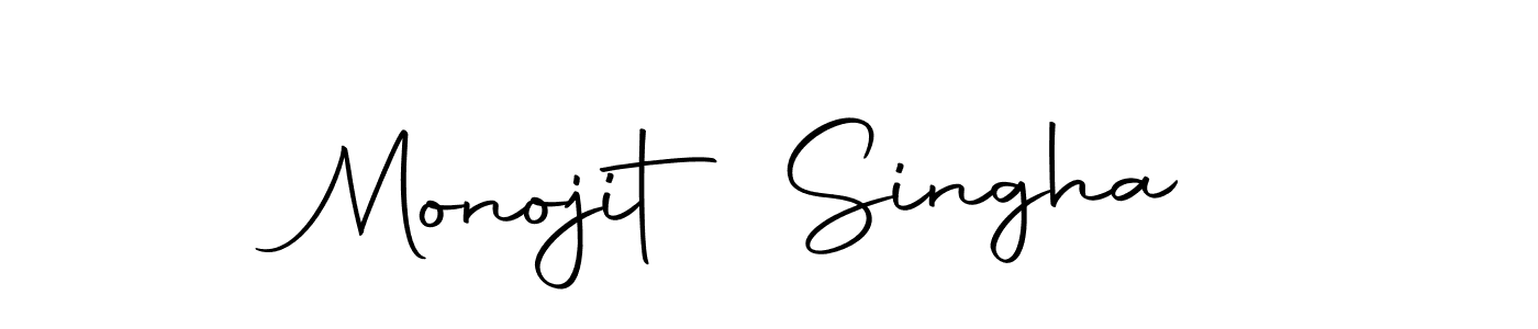 Create a beautiful signature design for name Monojit Singha. With this signature (Autography-DOLnW) fonts, you can make a handwritten signature for free. Monojit Singha signature style 10 images and pictures png