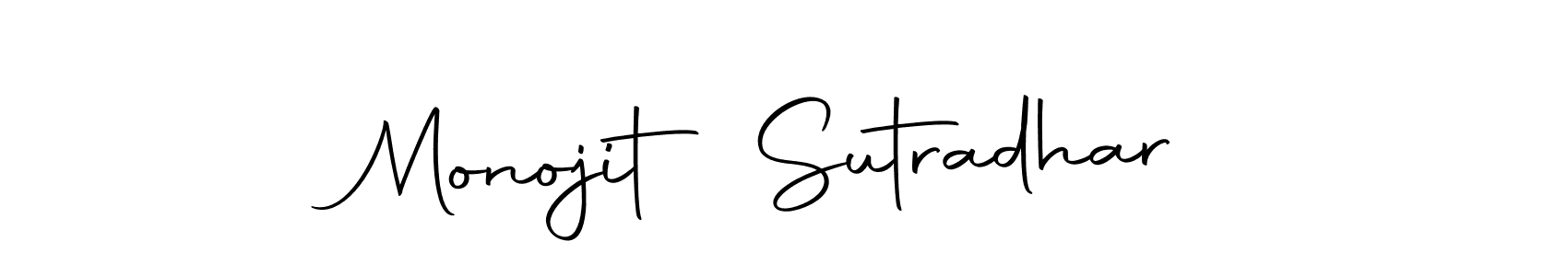 Design your own signature with our free online signature maker. With this signature software, you can create a handwritten (Autography-DOLnW) signature for name Monojit Sutradhar. Monojit Sutradhar signature style 10 images and pictures png