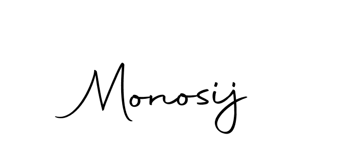 Create a beautiful signature design for name Monosij. With this signature (Autography-DOLnW) fonts, you can make a handwritten signature for free. Monosij signature style 10 images and pictures png