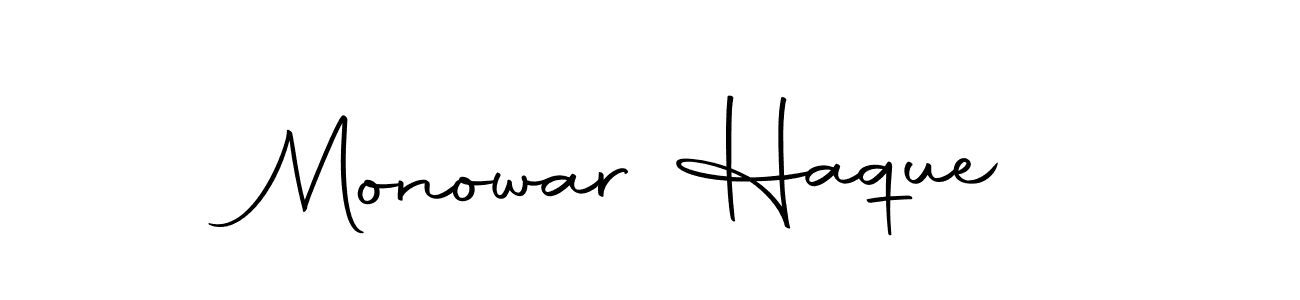 Monowar Haque stylish signature style. Best Handwritten Sign (Autography-DOLnW) for my name. Handwritten Signature Collection Ideas for my name Monowar Haque. Monowar Haque signature style 10 images and pictures png