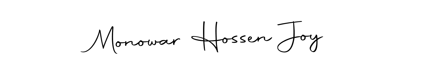 Design your own signature with our free online signature maker. With this signature software, you can create a handwritten (Autography-DOLnW) signature for name Monowar Hossen Joy. Monowar Hossen Joy signature style 10 images and pictures png