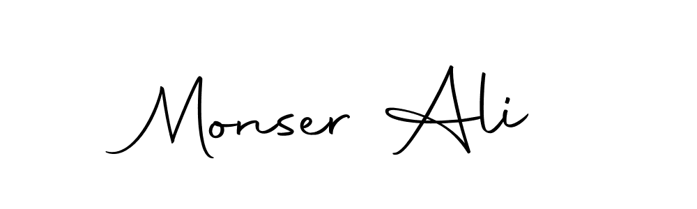 You can use this online signature creator to create a handwritten signature for the name Monser Ali. This is the best online autograph maker. Monser Ali signature style 10 images and pictures png