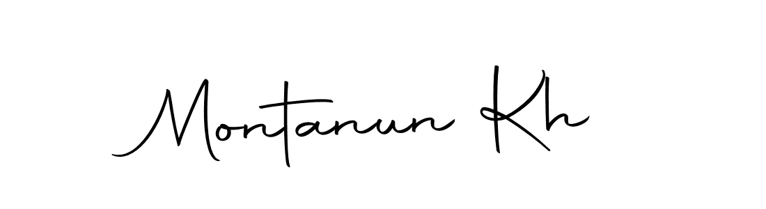 if you are searching for the best signature style for your name Montanun Kh. so please give up your signature search. here we have designed multiple signature styles  using Autography-DOLnW. Montanun Kh signature style 10 images and pictures png