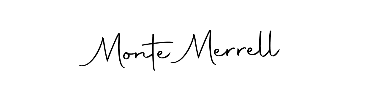 How to make Monte Merrell signature? Autography-DOLnW is a professional autograph style. Create handwritten signature for Monte Merrell name. Monte Merrell signature style 10 images and pictures png