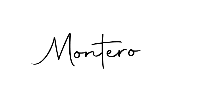 Create a beautiful signature design for name Montero. With this signature (Autography-DOLnW) fonts, you can make a handwritten signature for free. Montero signature style 10 images and pictures png