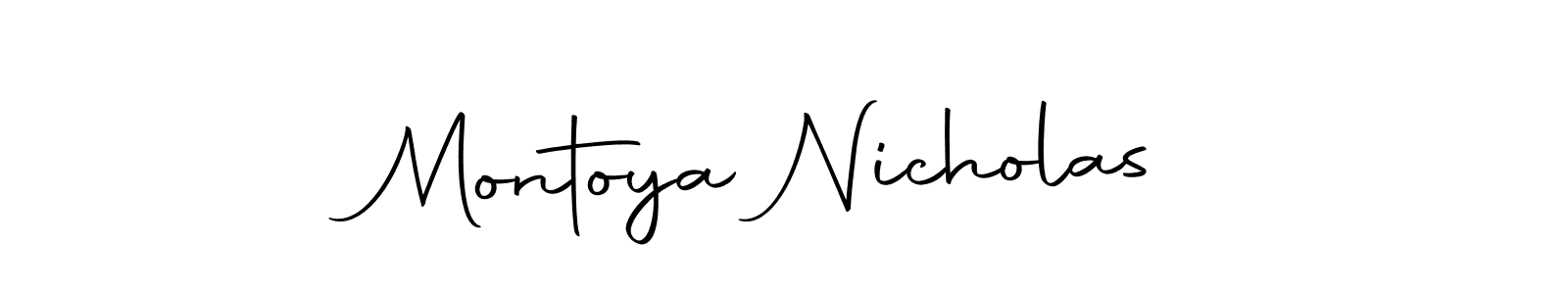 Make a beautiful signature design for name Montoya Nicholas. With this signature (Autography-DOLnW) style, you can create a handwritten signature for free. Montoya Nicholas signature style 10 images and pictures png