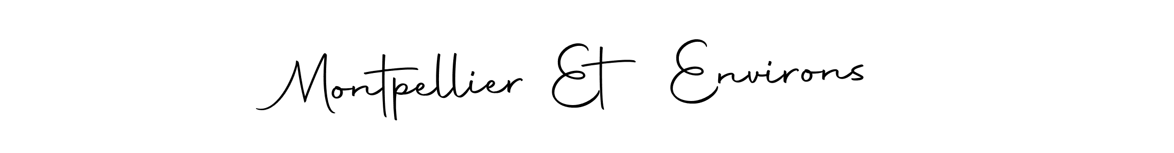 Make a beautiful signature design for name Montpellier Et Environs. With this signature (Autography-DOLnW) style, you can create a handwritten signature for free. Montpellier Et Environs signature style 10 images and pictures png