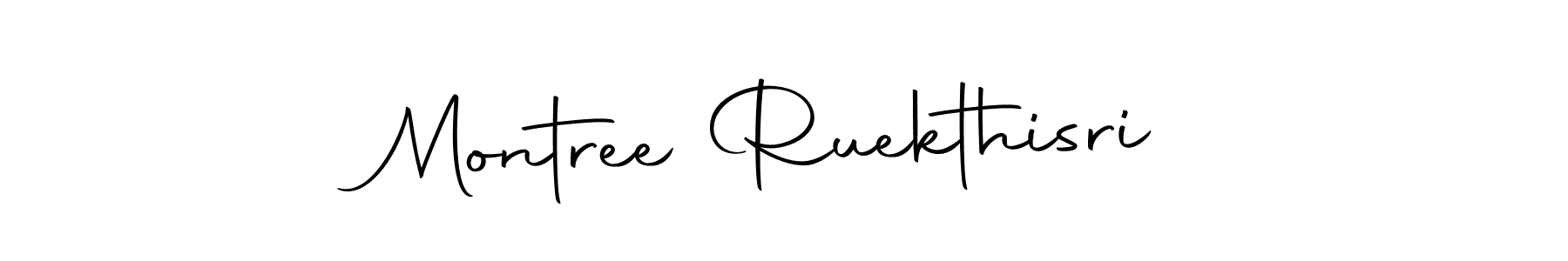 Make a beautiful signature design for name Montree Ruekthisri. With this signature (Autography-DOLnW) style, you can create a handwritten signature for free. Montree Ruekthisri signature style 10 images and pictures png