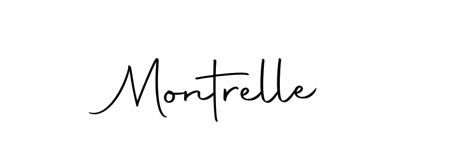 Montrelle stylish signature style. Best Handwritten Sign (Autography-DOLnW) for my name. Handwritten Signature Collection Ideas for my name Montrelle. Montrelle signature style 10 images and pictures png