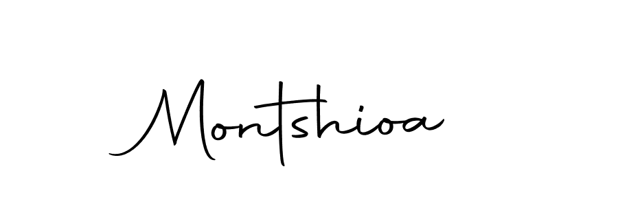 Make a beautiful signature design for name Montshioa. With this signature (Autography-DOLnW) style, you can create a handwritten signature for free. Montshioa signature style 10 images and pictures png