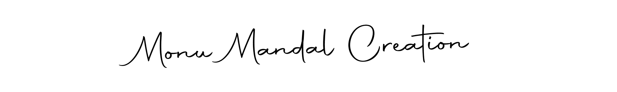 How to make Monu Mandal Creation name signature. Use Autography-DOLnW style for creating short signs online. This is the latest handwritten sign. Monu Mandal Creation signature style 10 images and pictures png