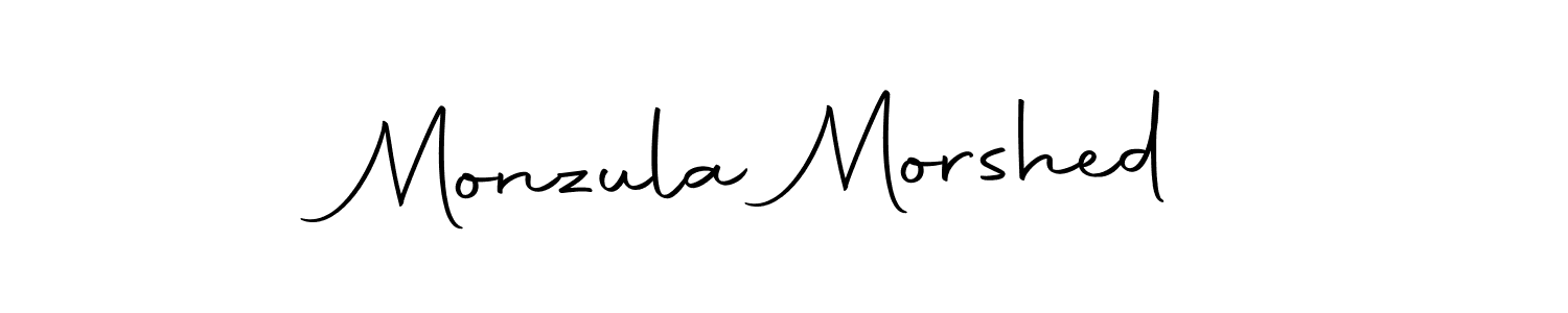 Make a beautiful signature design for name Monzula Morshed. With this signature (Autography-DOLnW) style, you can create a handwritten signature for free. Monzula Morshed signature style 10 images and pictures png