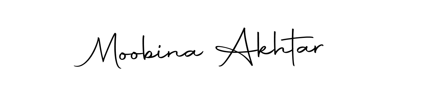 You can use this online signature creator to create a handwritten signature for the name Moobina Akhtar. This is the best online autograph maker. Moobina Akhtar signature style 10 images and pictures png