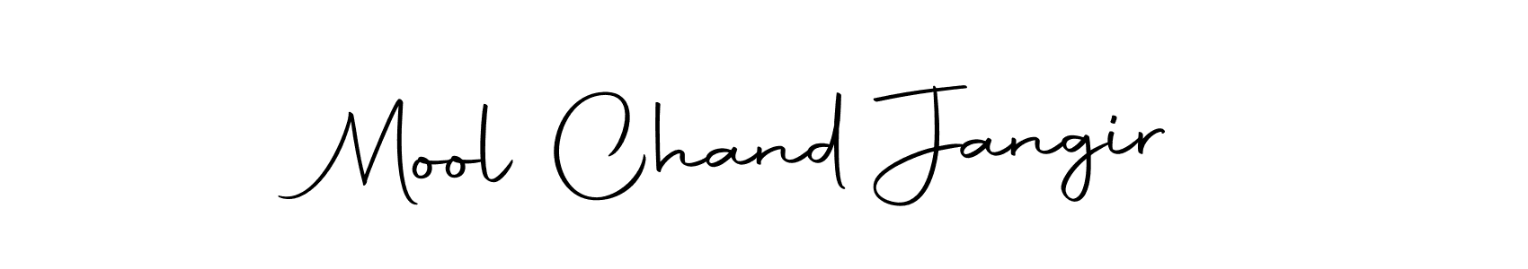 How to make Mool Chand Jangir name signature. Use Autography-DOLnW style for creating short signs online. This is the latest handwritten sign. Mool Chand Jangir signature style 10 images and pictures png