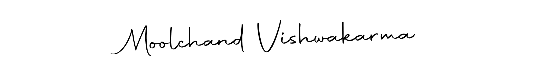 Create a beautiful signature design for name Moolchand Vishwakarma. With this signature (Autography-DOLnW) fonts, you can make a handwritten signature for free. Moolchand Vishwakarma signature style 10 images and pictures png