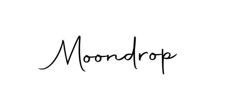 Create a beautiful signature design for name Moondrop. With this signature (Autography-DOLnW) fonts, you can make a handwritten signature for free. Moondrop signature style 10 images and pictures png