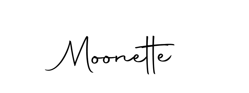 Create a beautiful signature design for name Moonette. With this signature (Autography-DOLnW) fonts, you can make a handwritten signature for free. Moonette signature style 10 images and pictures png