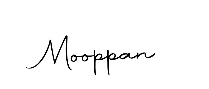 Design your own signature with our free online signature maker. With this signature software, you can create a handwritten (Autography-DOLnW) signature for name Mooppan. Mooppan signature style 10 images and pictures png