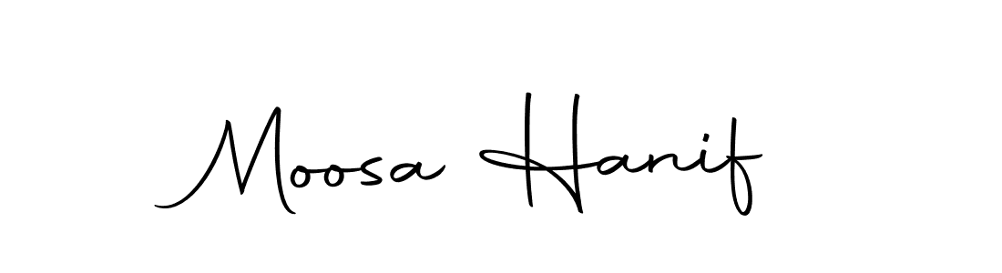 Make a beautiful signature design for name Moosa Hanif. With this signature (Autography-DOLnW) style, you can create a handwritten signature for free. Moosa Hanif signature style 10 images and pictures png