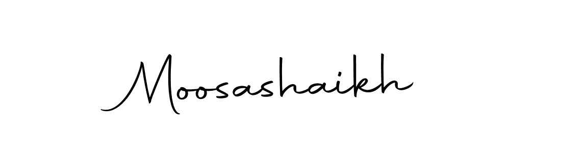 Make a beautiful signature design for name Moosashaikh. With this signature (Autography-DOLnW) style, you can create a handwritten signature for free. Moosashaikh signature style 10 images and pictures png