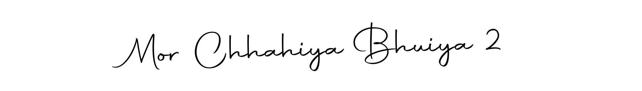 How to make Mor Chhahiya Bhuiya 2 name signature. Use Autography-DOLnW style for creating short signs online. This is the latest handwritten sign. Mor Chhahiya Bhuiya 2 signature style 10 images and pictures png