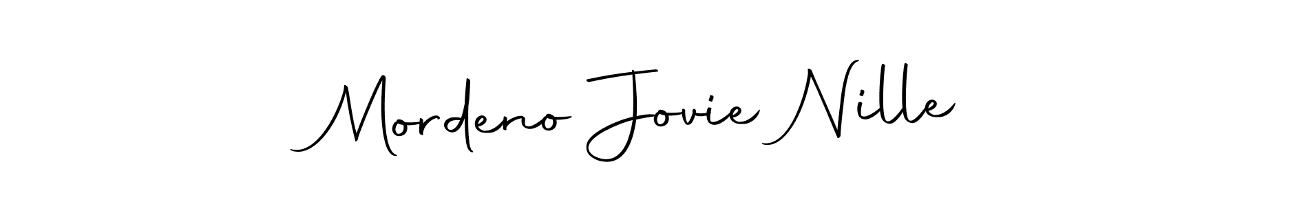 Mordeno Jovie Nille stylish signature style. Best Handwritten Sign (Autography-DOLnW) for my name. Handwritten Signature Collection Ideas for my name Mordeno Jovie Nille. Mordeno Jovie Nille signature style 10 images and pictures png