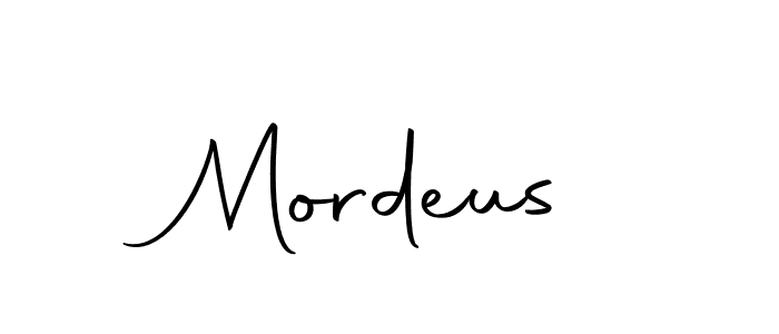 Design your own signature with our free online signature maker. With this signature software, you can create a handwritten (Autography-DOLnW) signature for name Mordeus. Mordeus signature style 10 images and pictures png