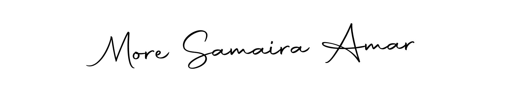 The best way (Autography-DOLnW) to make a short signature is to pick only two or three words in your name. The name More Samaira Amar include a total of six letters. For converting this name. More Samaira Amar signature style 10 images and pictures png