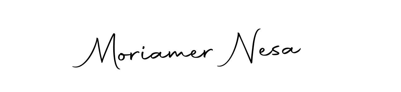 This is the best signature style for the Moriamer Nesa name. Also you like these signature font (Autography-DOLnW). Mix name signature. Moriamer Nesa signature style 10 images and pictures png