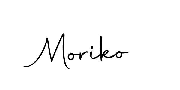 Design your own signature with our free online signature maker. With this signature software, you can create a handwritten (Autography-DOLnW) signature for name Moriko. Moriko signature style 10 images and pictures png
