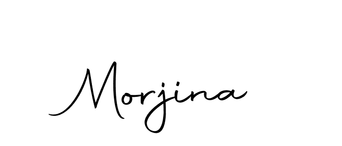 Create a beautiful signature design for name Morjina. With this signature (Autography-DOLnW) fonts, you can make a handwritten signature for free. Morjina signature style 10 images and pictures png