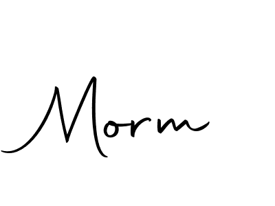 Make a beautiful signature design for name Morm. With this signature (Autography-DOLnW) style, you can create a handwritten signature for free. Morm signature style 10 images and pictures png