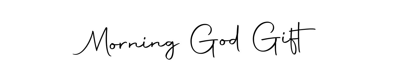 Create a beautiful signature design for name Morning God Gift. With this signature (Autography-DOLnW) fonts, you can make a handwritten signature for free. Morning God Gift signature style 10 images and pictures png