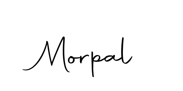 Design your own signature with our free online signature maker. With this signature software, you can create a handwritten (Autography-DOLnW) signature for name Morpal. Morpal signature style 10 images and pictures png