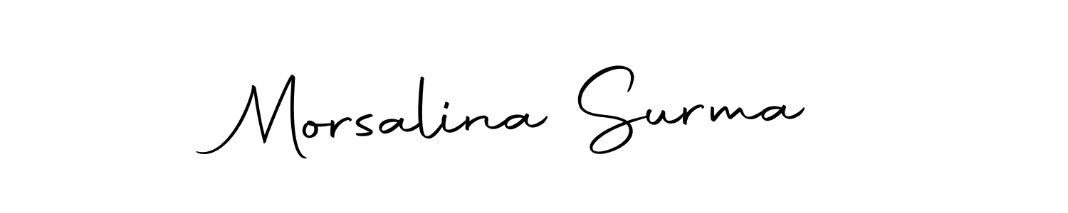 Morsalina Surma stylish signature style. Best Handwritten Sign (Autography-DOLnW) for my name. Handwritten Signature Collection Ideas for my name Morsalina Surma. Morsalina Surma signature style 10 images and pictures png