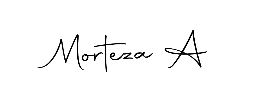 Morteza A stylish signature style. Best Handwritten Sign (Autography-DOLnW) for my name. Handwritten Signature Collection Ideas for my name Morteza A. Morteza A signature style 10 images and pictures png