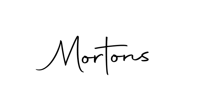 Design your own signature with our free online signature maker. With this signature software, you can create a handwritten (Autography-DOLnW) signature for name Mortons. Mortons signature style 10 images and pictures png