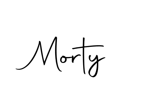 Create a beautiful signature design for name Morty. With this signature (Autography-DOLnW) fonts, you can make a handwritten signature for free. Morty signature style 10 images and pictures png