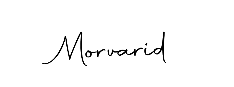 Design your own signature with our free online signature maker. With this signature software, you can create a handwritten (Autography-DOLnW) signature for name Morvarid. Morvarid signature style 10 images and pictures png