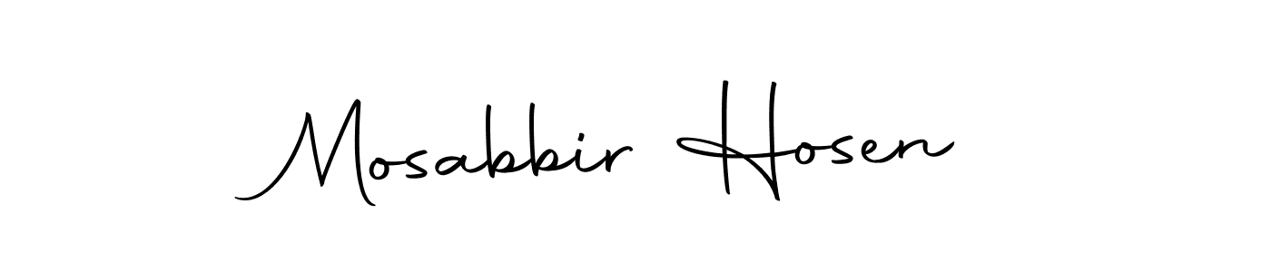 Use a signature maker to create a handwritten signature online. With this signature software, you can design (Autography-DOLnW) your own signature for name Mosabbir Hosen. Mosabbir Hosen signature style 10 images and pictures png