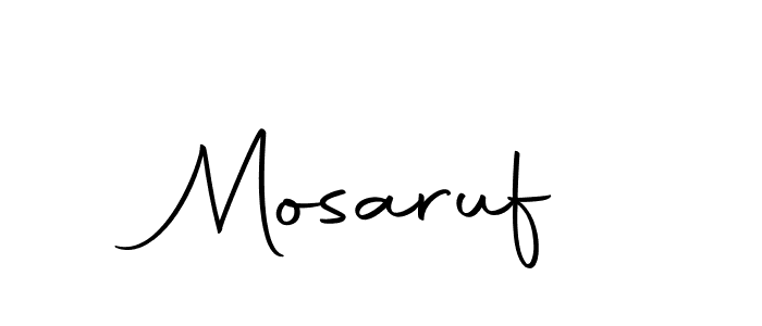 Create a beautiful signature design for name Mosaruf. With this signature (Autography-DOLnW) fonts, you can make a handwritten signature for free. Mosaruf signature style 10 images and pictures png