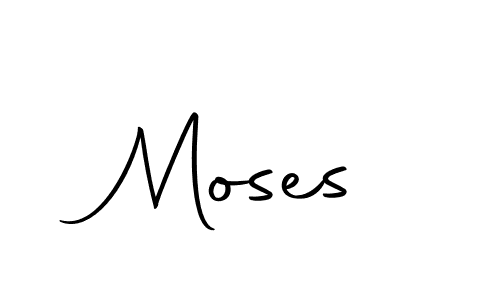 Design your own signature with our free online signature maker. With this signature software, you can create a handwritten (Autography-DOLnW) signature for name Moses. Moses signature style 10 images and pictures png